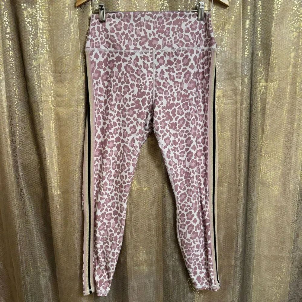 Spiritual Gangster Intent High Waist Mauve Pink Leopard Leggings XL